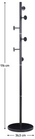 Cuier Traseros (negru + marmură) . 1116529