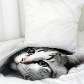 Lenjerie de pat din bumbac pentru copii Herding Cat, 135 x 200 cm, 80 x 80 cm