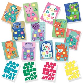My first - Set creativ copii cu autocolante mozaic, animale
