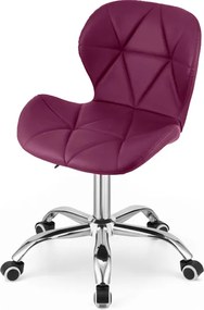 OFERTA Scaun de birou AVOLA de culoare visiniu din piele ecologica calitatea II.