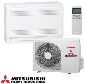 Aparat de aer conditionat inverter pentru podea Mitsubishi Heavy Industries SRF35ZS-W + SRC35ZS-W, 12000 BTU, 28 m², A++, R-32, Alb
