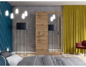 Dulap cu oglindă SABRINA 150x215 cm, stejar woltan