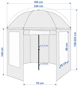ShopJK UMBRELĂ DE PESCUIT/CORT CAMUFLAJ