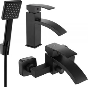 Mexen Libra R45 set de baie, negru - 745103R45-70