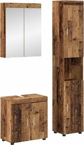 vidaXL Set de mobilier pentru baie TULUM Lemn vechi Lemn compozit