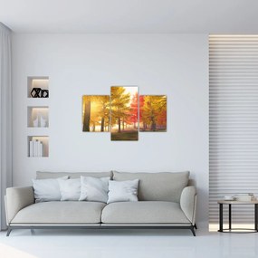 Tablou cu copaci toamna (90x60 cm)