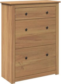 vidaXL Dulap de pantofi „Panama”, 80x35x105 cm, lemn masiv de pin