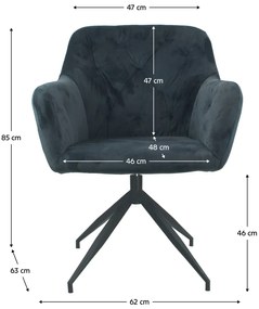 Scaun rotativ Viata (gri închis + negru) . 1064126