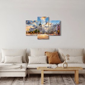 Tablou - Calle Gran Vía, Madrid, Spania (90x60 cm)
