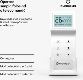 Blumfeldt Încălzitor de perete cu infraroșu Cosmic Beam, pentru exterior, 5 până la 50 grade, IP44, până la 25 m²