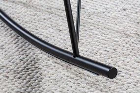 Scaun balansoar modern Scandinavia boucle alb