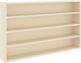 vidaXL Dulap de afișare pe perete Bej 60 x 8,5 x 37 cm Lemn compozit