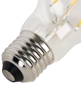 Set de 5 becuri cu filament LED E27 A60 senzor amurg 4W 470lm 2700K
