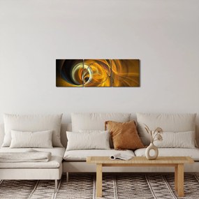 Tablou - Abstarcție în mișcare (cu ceas) (90x30 cm)