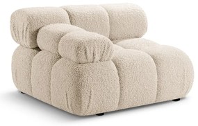 Modul pentru canapea modulară bej cu tapițerie din țesătură bouclé (cu colț pe partea stângă ) Bellis – Micadoni Home