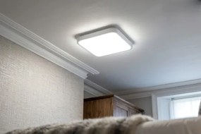 BRILAGI-LED Plafonieră de baie cu senzor ZENNA LED/24W/230V 34,5x34,5 cm IP44 alb