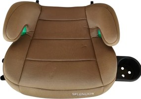Inaltator auto XXL cu ISOFIX si suport pahar NOVOKIDS Splend'or Edition HF-02, R129 i-Size, 125-150 cm, Crem Bej