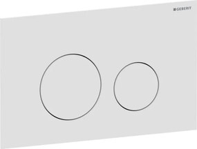 Clapeta actionare dubla rezervor, wc alb mat, Geberit Sigma40 Alb mat