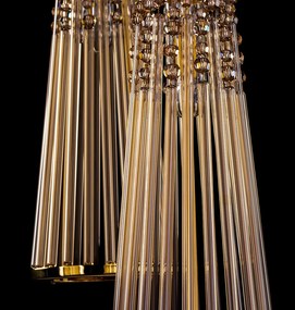 Lustra cristal Bohemia, Pendul deosebit design LUX AMADEUS 01-CH