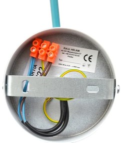 Lustră aplicată CAMBRIDGE 2xE27/15W/230V albastră