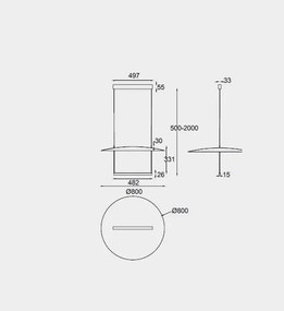 Lustra LED suspendata design modern SUN II D-80cm