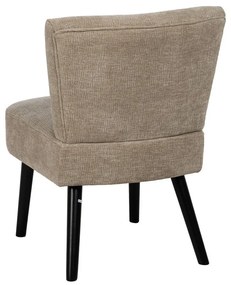 Fotoliu bej cu tapițerie din chenille – Ixia