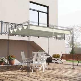 Outsunny Acoperiș de schimb pentru pergolă, material de înlocuire, protecție solară Anti-UV 30+ pentru pergolă de 3 x 2 m | Aosom Romania