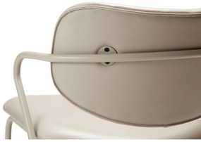 Fotoliu bej din imitație de piele Zed – DAN-FORM Denmark