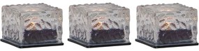 Lumânări LED 3 buc. solare (înălțime 5,5 cm) pentru exterior Icecube – Star Trading