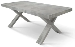 MASA  BIG FAMILY - GRI CIMENT - 160 cm / 90 cm / h 77