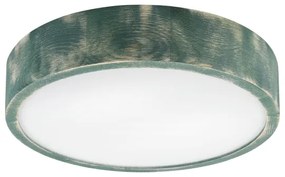 Brilagi - Plafonieră PINO, 2x E27/15W/230V, lemn de pin/verde, Ø 37,5 cm