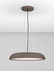 Lustra LED suspendata stil modern FELICIA maro 60cm