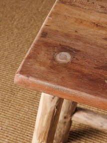 Scaun dining, maro, din lemn reciclat, Noe