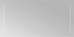 vidaXL Oglindă de baie cu LED, 80x40 cm