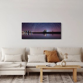 Tablou cu cerul nocturn și stele (120x50 cm)