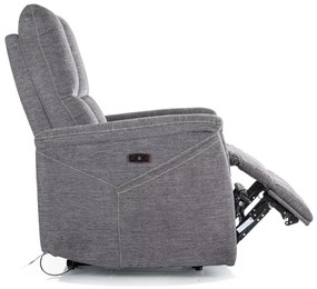 Fotoliu recliner cu functie de masaj Neptun M gri inchis Brego18