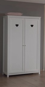 Set Mobilier Cameră Copii AMORI,Alb, 3 Piese, Stil Romantic – Vipack
