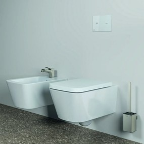 Perie WC Ideal Standard Atelier Conca design patrat argintiu Silver Storm