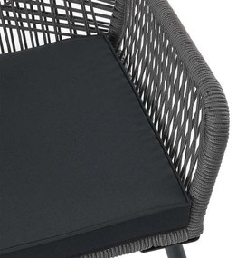 Juskys Scaune de metal Kastos 2 buc - gri