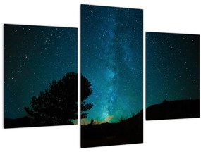 Tablou cu cerul nocturn și stele (90x60 cm)