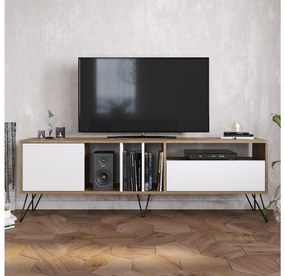 Masă TV/Dulap Mistique 180 (Nuc + Negru + Alb) . 1102366