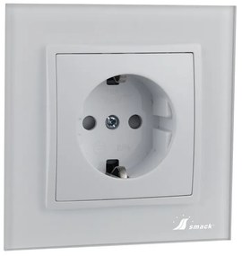 Priza Rama Sticla Elit'S, SF8010fkw ,Protectie Copii ,16A.Ip20,alba