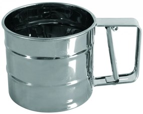 Cana metalica cu sita pentru cernut faina, Aida