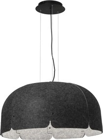 Lustra LED moderna design eco Ø80cm MUTE 3000K gri inchis / gri