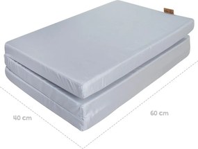 Saltea pentru copii din spumă cu husă detașabilă/pliabilă 120x60 cm Style – Roba