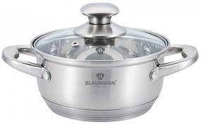 Oala cu capac otel inoxidabil 24 cm Satin Gourmet Line Blaumann BL 3310