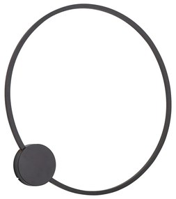 Lampă de perete de designer neagră 67 cm, inclusiv LED, dimabilă în 3 trepte - Anello