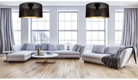 Plafonieră ALDO 1xE27/60W/230V d. 40 cm neagră