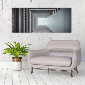 Tablou - Vedere din interiorul clădirii (120x50 cm)