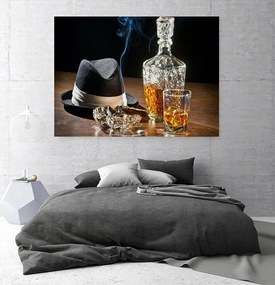 Tablou canvas Smoking Whisky 120x80 cm